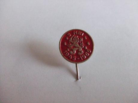 5 mei 1945-1965 Nederlandse leeuw rood